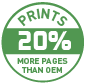 Print 20% More Pages