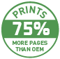 Print 75% More Pages