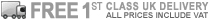 Free 1st Class UK Delivery - All Prices Include VAT