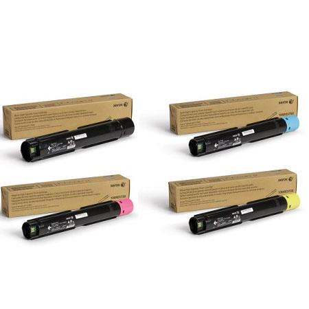 Xerox Multicolor Versalink C7000dn Printer Toner Cartridges (4 Pack) -106R03758 Multipack Original
