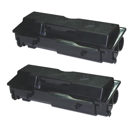 Printerinks Multicolor Compatible Kyocera Tk17 Black Toner Cartridges (2 Pack) Twin Pack