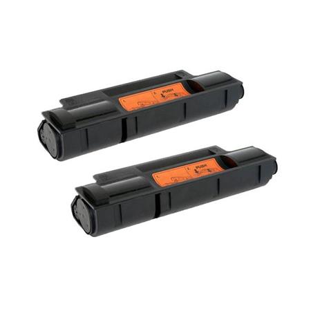 Printerinks Multicolor Compatible Kyocera Tk16h Black Toner Cartridges (2 Pack) Twin Pack