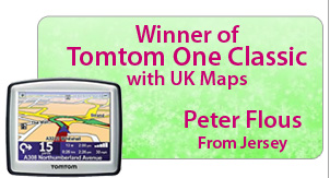Winner of Tomtom One Classic with UK Maps: Peter Flous, Jersey