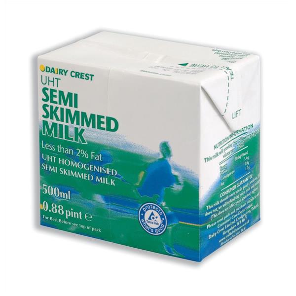 Dairy Crest, 1931[^]256419 (500ml) UHT Semi-Skimmed Milk (Pack