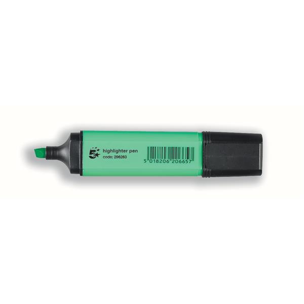 5 Star, 1931[^]296263 Highlighters Chisel Tip 1-4mm Line Green