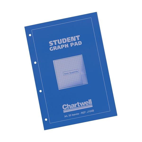 Chartwell, 1931[^]128044 Student Graph Pad 70gsm 5mm Quadrille