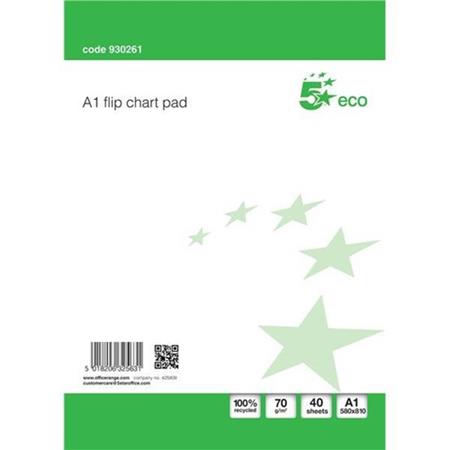 5 Star, 1931[^]930261 Office Flipchart Pad Recycled Perforated