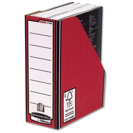 BankersBox, 1931[^]722604 Fellowes Bankers Box Premium Magazine File (Red)