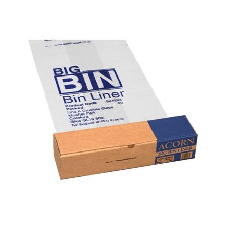 Acorn, 1931[^]504293 Big Bin Liners Re-usable Clear/Printed