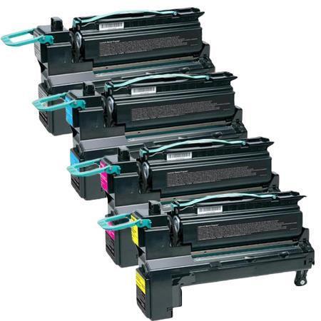 compatible multipack lexmark x792dtse printer toner cartridges 4 pack -c792a1kg