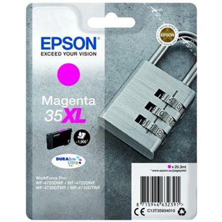 epson 35xl t3593 magenta original durabrite ultra high capacity ink cartridge padlock