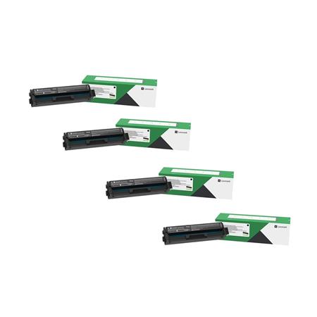 Lexmark Multicolor 1 Full Set 20N20k0 Black And 1 X Colour Set 20N20c0/M0/Y0 Original Return Program Toners