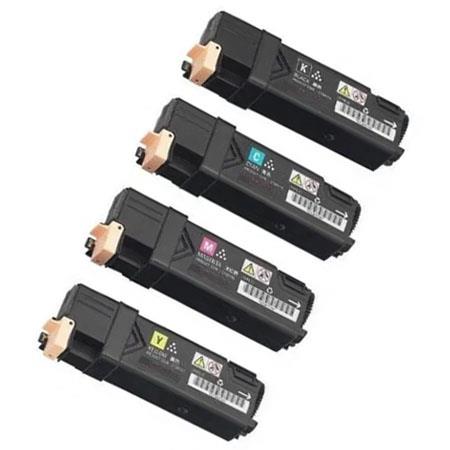 Printerinks Multicolor Compatible Xerox C1110 Printer Toner Cartridges (4 Pack) -Ct201114 Multipack