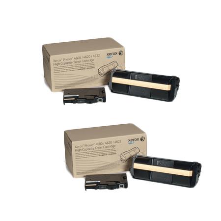 original multipack xerox phaser 4620dt printer toner cartridges 2 pack -106r01535