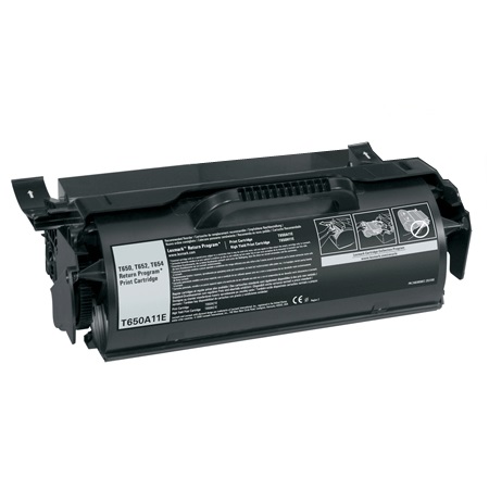 compatible black lexmark t650a11e toner cartridge