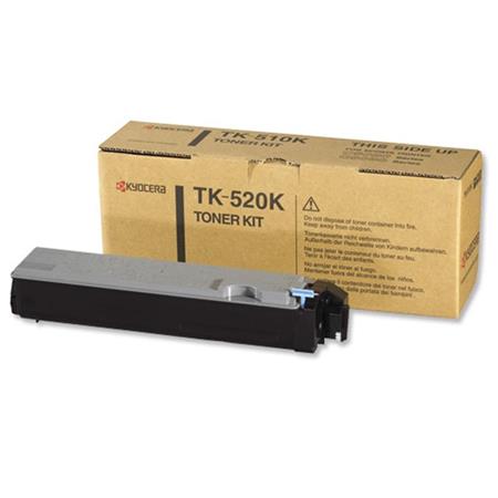 kyocera tk-520k original black toner cartridge