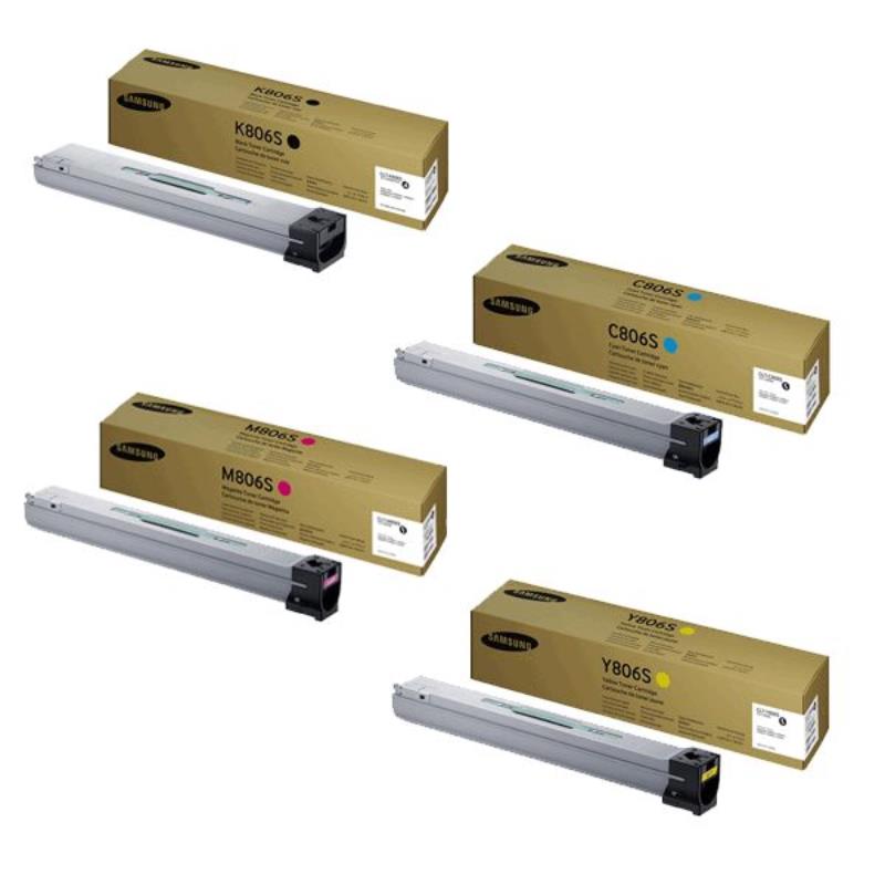 Samsung Multicolor Multixpress Sl-X7400gx Printer Toner Cartridges (4 Pack) -Clt-K806s Multipack Original