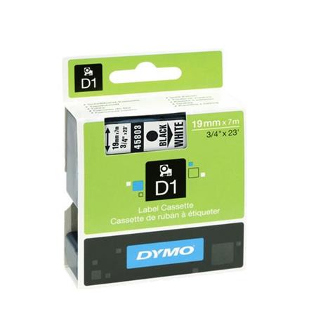 Dymo Black/White 45803 (S0720830) Original Label Tape (19Mm X 7M) On
