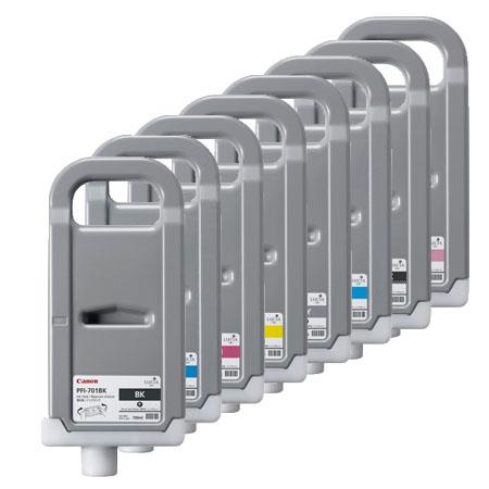 original multipack canon imageprograf ipf9000 printer ink cartridges 8 pack -0900b001aa