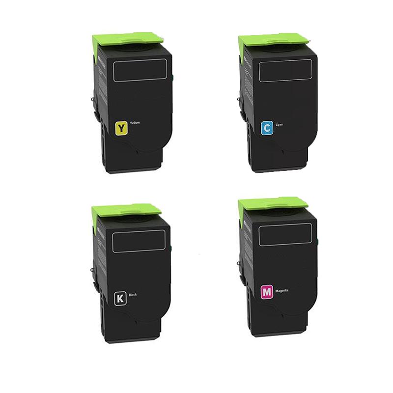 Printerinks Multicolor Compatible Lexmark Cx622ade Printer Toner Cartridges (4 Pack) -78C2xk0 Multipack