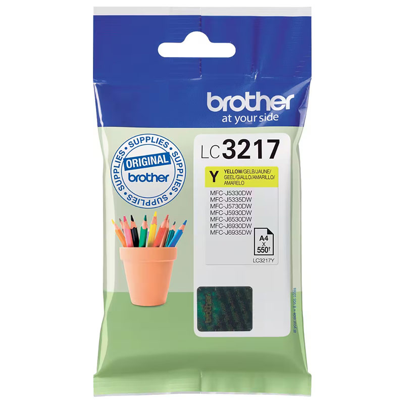 Brother Yellow Lc3217y Original Standard Capacity Ink Cartridge
