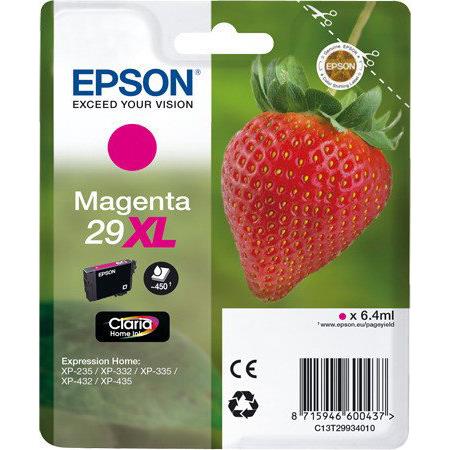 Epson Magenta 29XL (T29934010) Original Claria Home High Capacity Ink Cartridge (Strawberry)