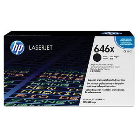 hp laserjet 646x black original high capacity toner cartridge ce264x