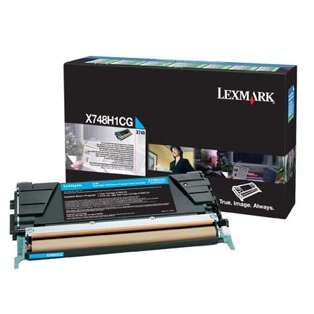 Lexmark Cyan X748h2cg Original High Capacity Toner Cartridge