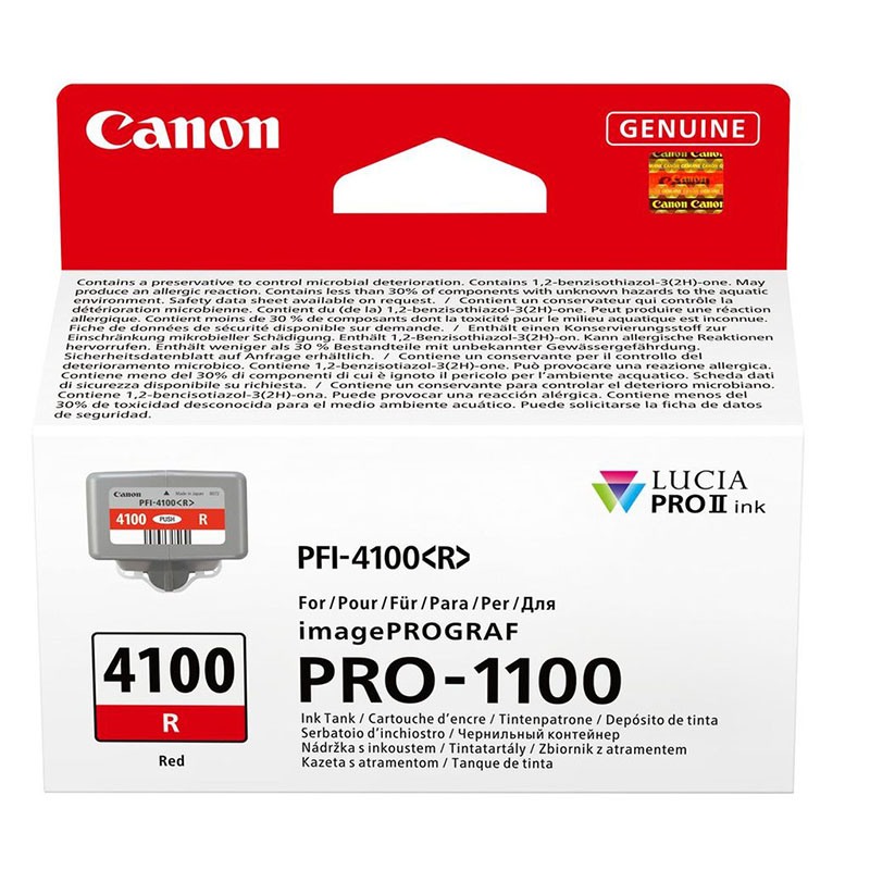 Canon Red Pfi-4100R Original Ink Cartridge