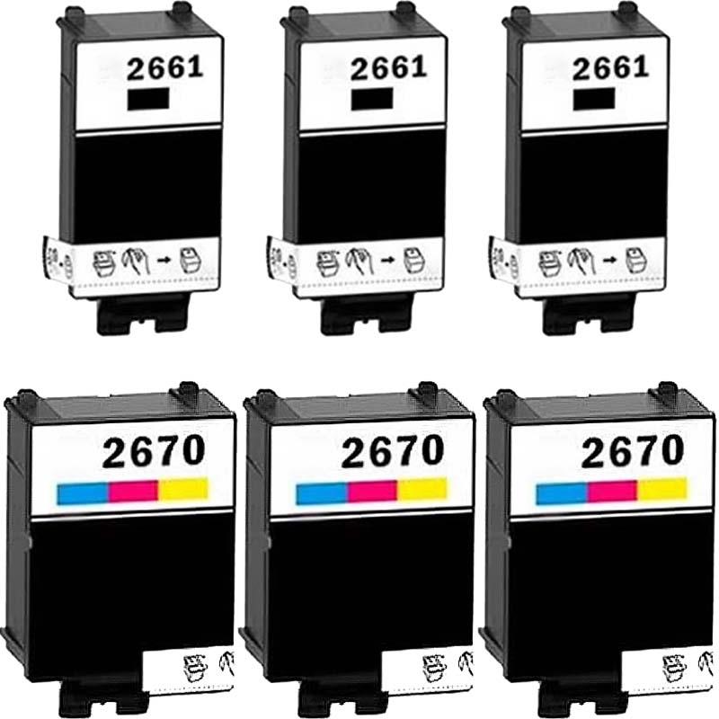 Printerinks Compatible Epson Workforce Wf-110W Printer Ink Cartridges (6 Pack) -T266140 Multipack Extra