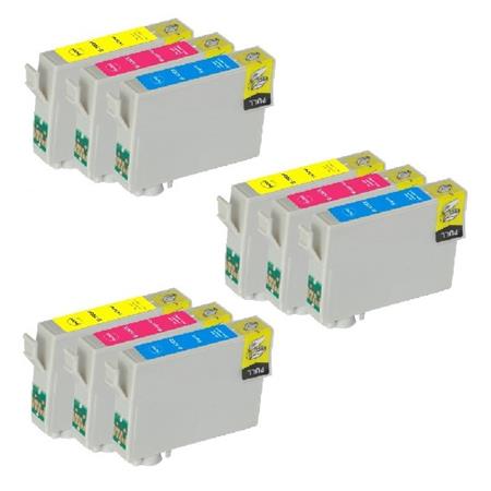 Printerinks Multicolor Compatible Epson Stylus Office Bx600fw Printer Ink Cartridges (9 Pack) -C13t10034010 Multipack