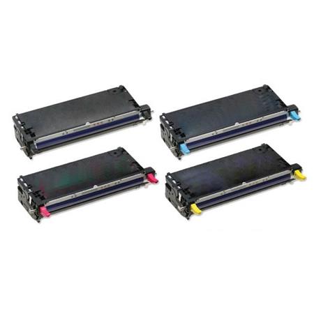 Printerinks Multicolor Compatible Epson Aculaser C2800n Printer Toner Cartridges (4 Pack) -C13s051161 Multipack