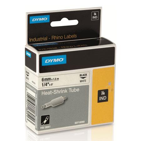 Dymo Black/White 18051 (S0718260) Original Label Tape (6Mm X 1.5M) On