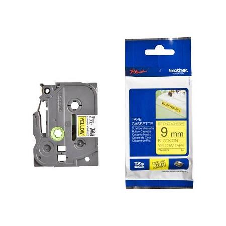 Brother Black/Yellow Tze-S621 Original P-Touch Label Tape ( 9Mm X 8M) On