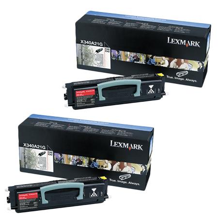 Lexmark X340A21G Black Original Toners Twin Pack (2 Pack)