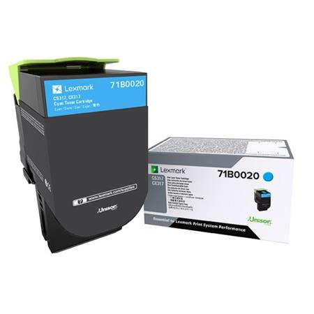 Lexmark Cyan 71B0020 Original Toner Cartridge