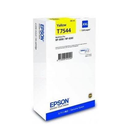 Genuine Epson T7544 Yellow XXL Ink Cartridge WF-8090 WF-8590 Vat Inc - Image 4
