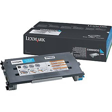 Lexmark Cyan C500h2cg Original High Capacity Toner Cartridge