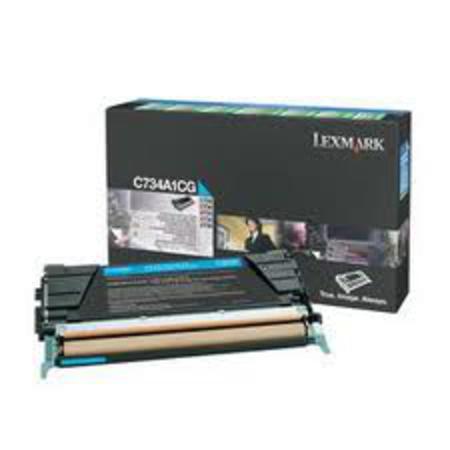 Lexmark Cyan C734a1cg Original Return Program Toner Cartridge