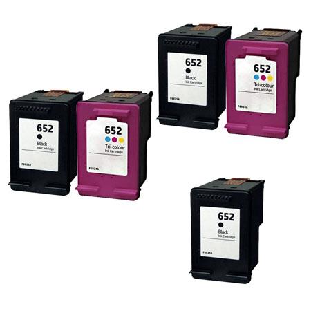 compatible multipack hp deskjet ink advantage 3790 printer ink cartridges 5 pack -f6v25ae