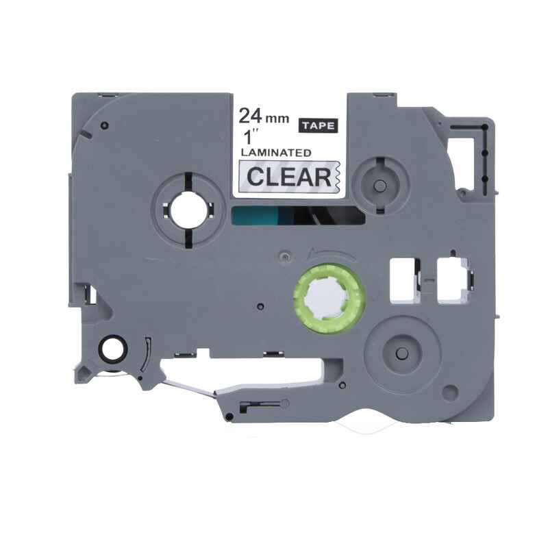 Printerinks Black Compatible Brother Tze-151 P-Touch Label Tape (24Mm X 8M) On Clear