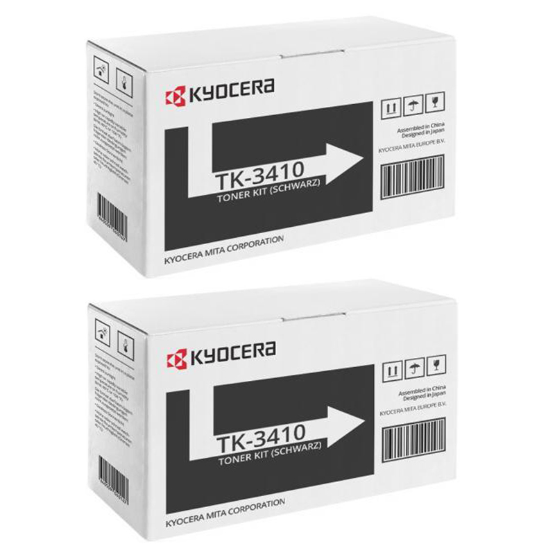 Kyocera Multicolor Tk-3410 Black Original Toners Twin Pack (2 Pack)