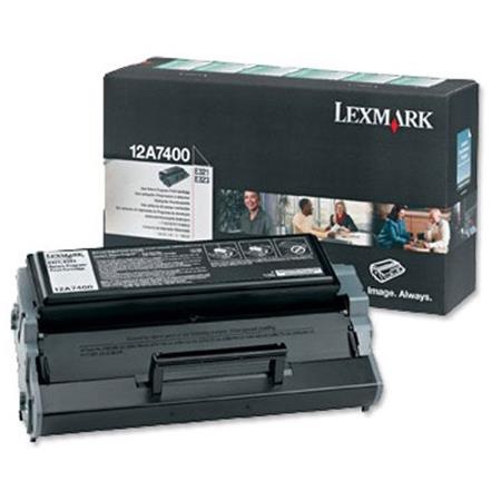 lexmark 12a7400 original black standard capacity toner cartridge