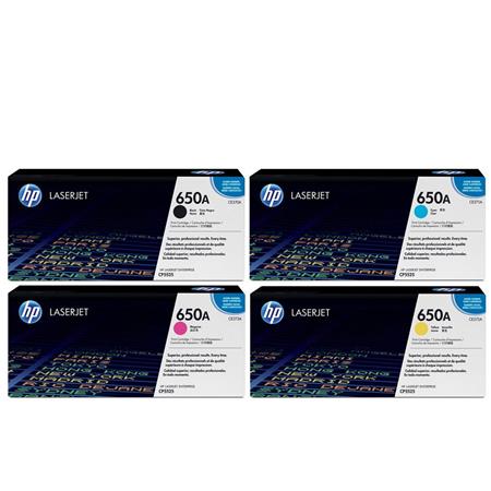 original multipack hp colour laserjet cp5525dn printer toner cartridges 4 pack -ce270a