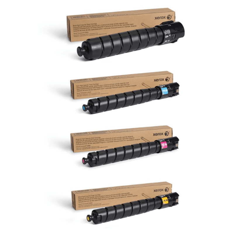 Xerox Multicolor Versalink C8000w Printer Toner Cartridges (4 Pack) -106R04053 Multipack Original