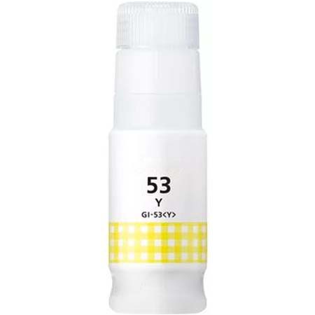 compatible yellow canon gi-53y ink bottle replaces canon 4690c001