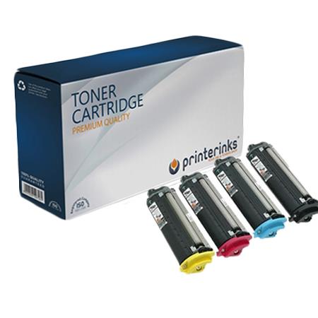 Printerinks Multicolor Compatible Epson Aculaser 2600Dn Printer Toner Cartridges (4 Pack) -C13s050229 Multipack