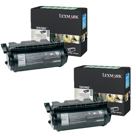 Lexmark Multicolor T634 Printer Toner Cartridges (2 Pack) -12A7462 Multipack Original