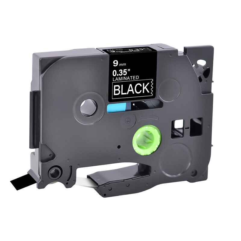 Printerinks White/Black Compatible Brother Tze-325 P-Touch Label Tape ( 9Mm X 8M) On