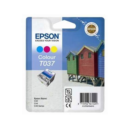 Epson Colour T037 (T037040) Original Ink Cartridge (Beach Hut)